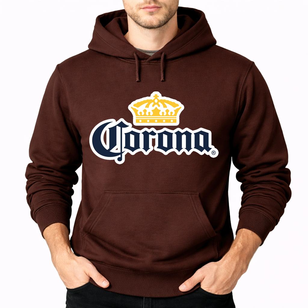 Men's Corona Pullover Hoodie - Brown