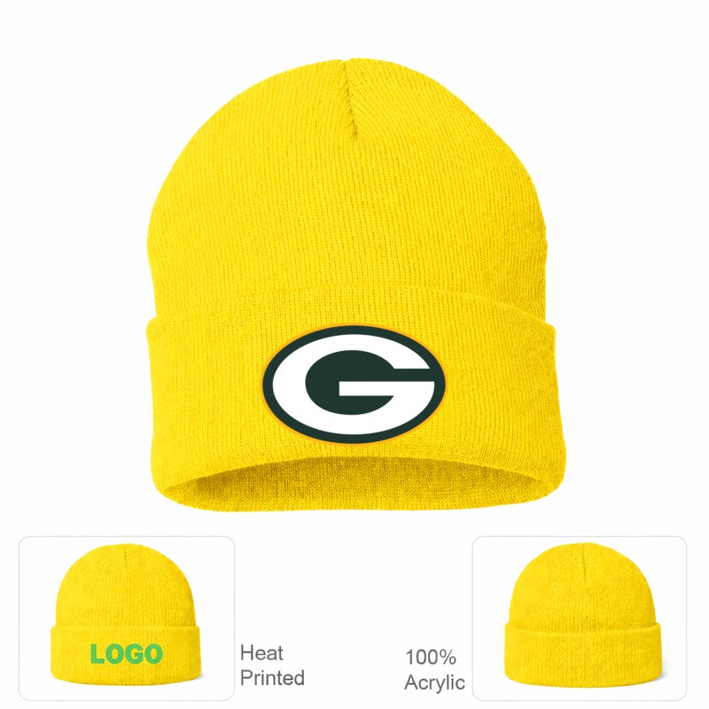 Green Bay Packers Yellow Beanie Hat