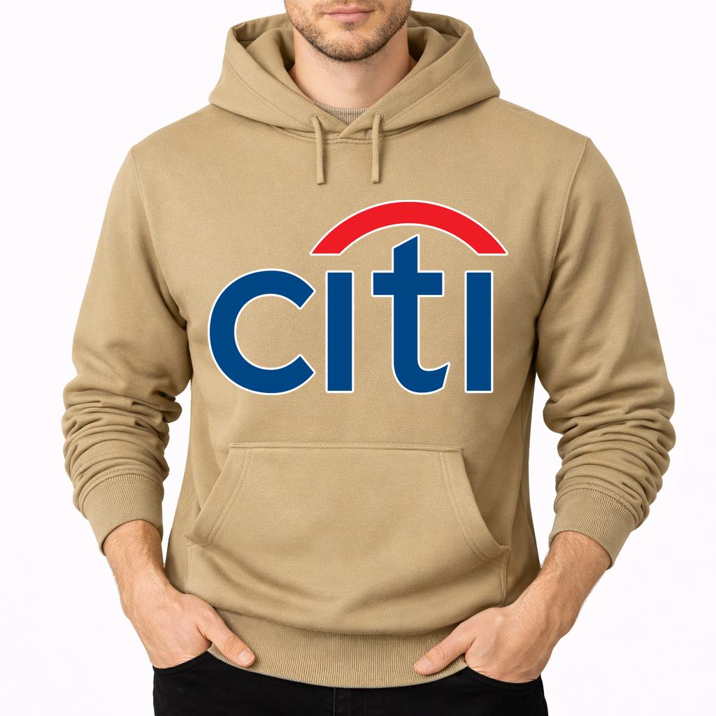 Men's Citi Bank Pullover Hoodie - Tan