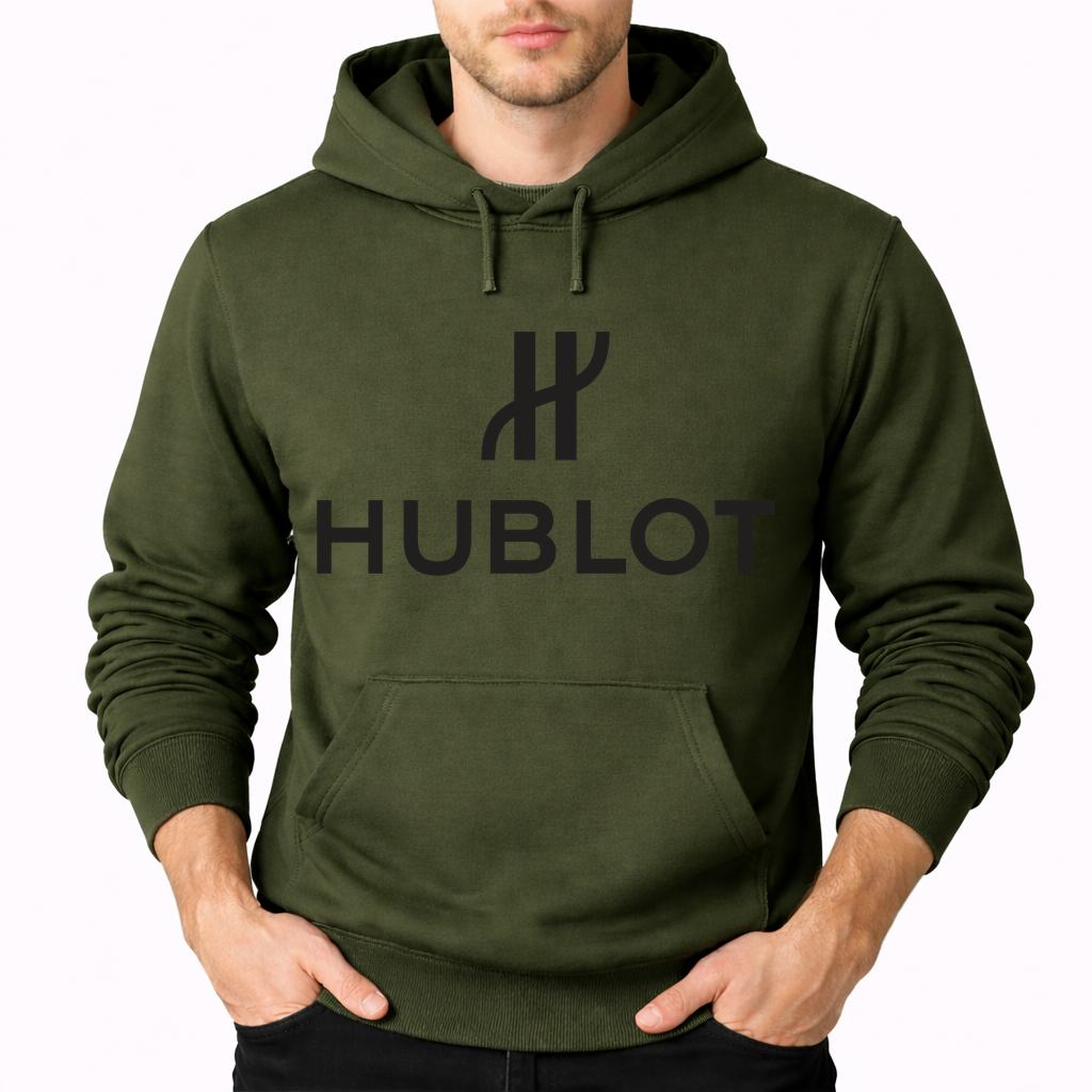Men's Hublot Pullover Hoodie - Army Green