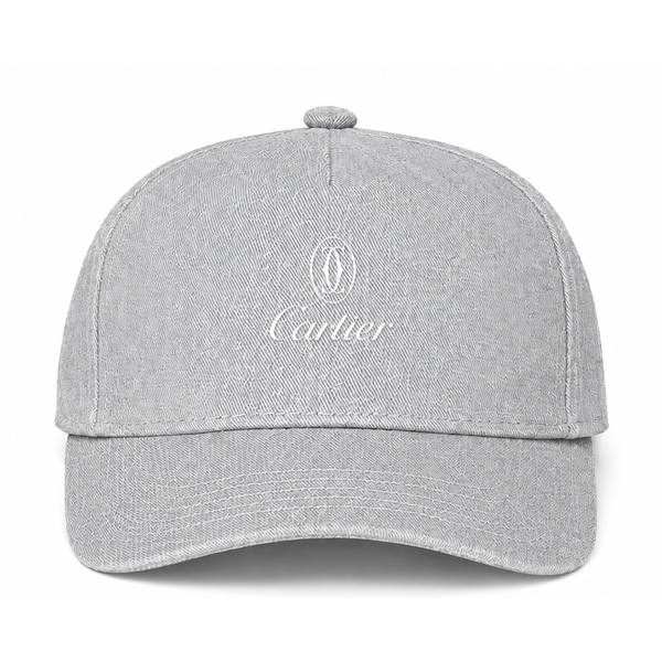 Cartier White Logo Gray Dad Baseball Cap Hat
