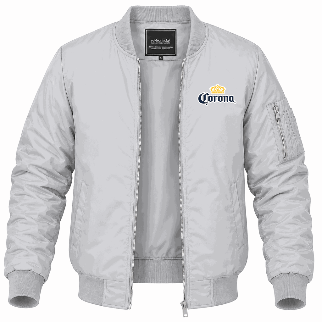 Men's Corona Lightweight Bomber Jacket - Gray