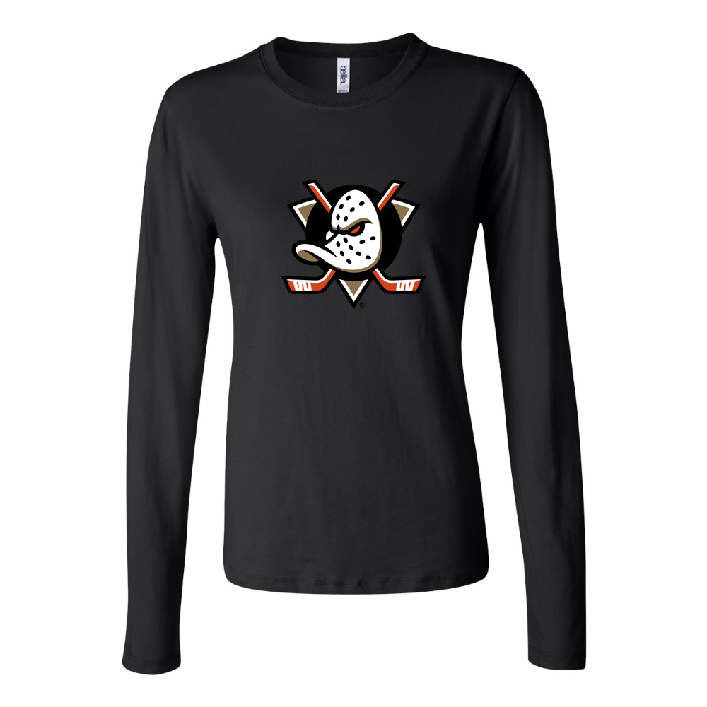 Women's Anaheim Ducks Long Sleeve T-Shirt - Black