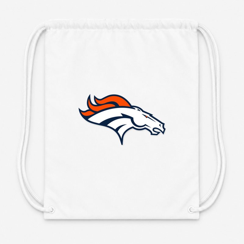 Denver Broncos Drawstring Bag - White