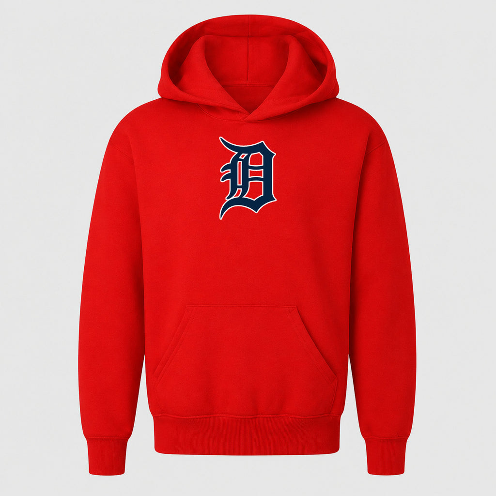 Youth Detroit Tigers Pullover Hoodie - Red