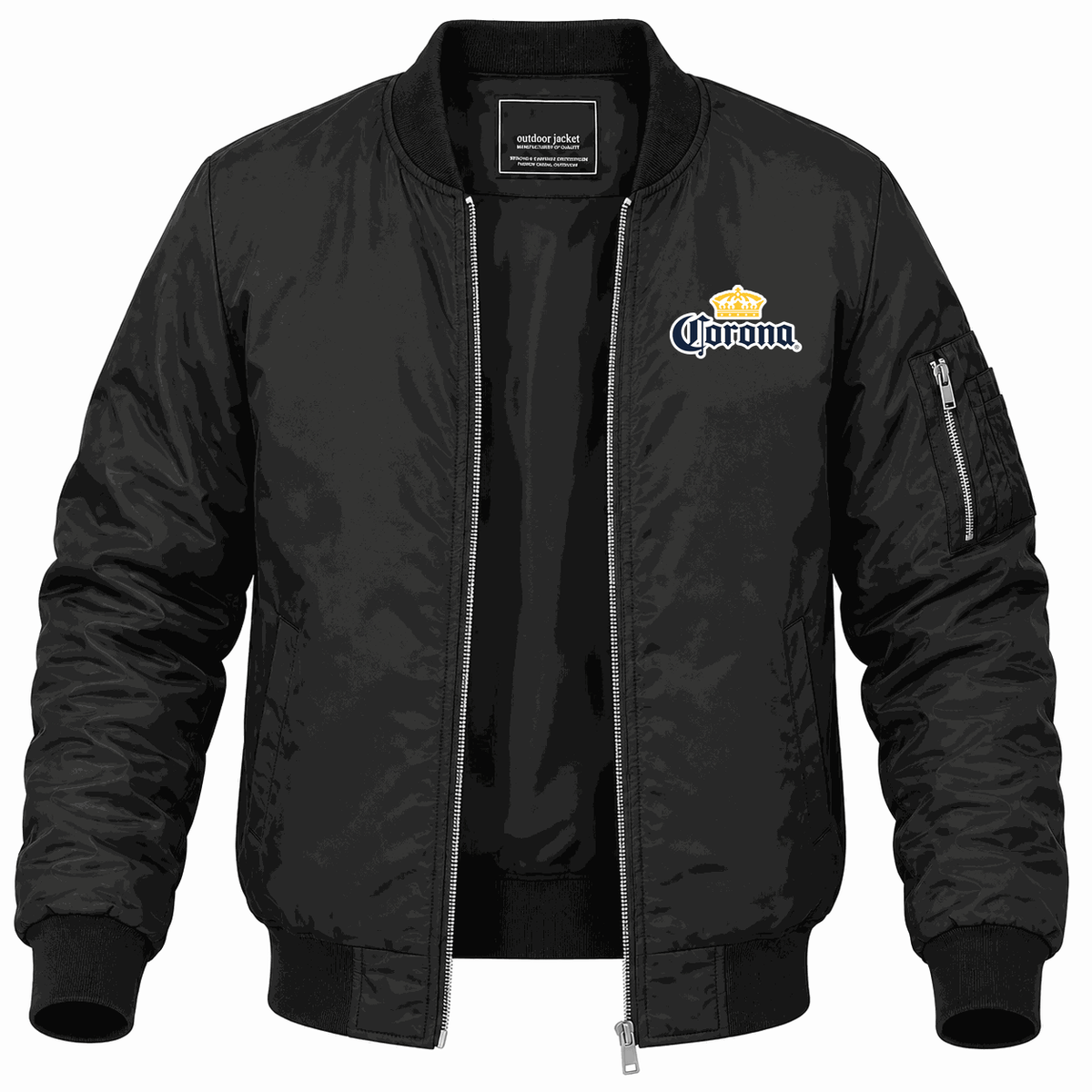Men's Corona Lightweight Bomber Jacket - Black