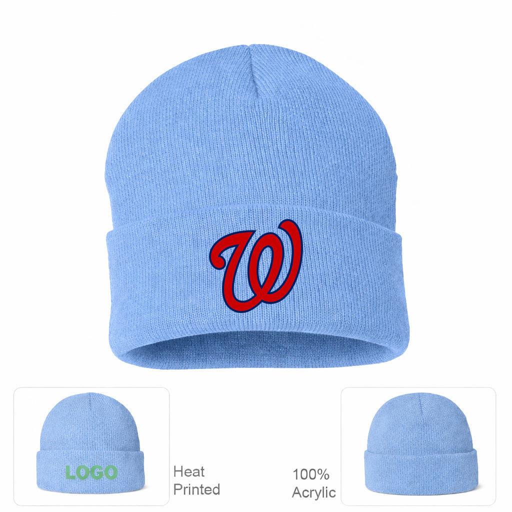 MLB Washington Nationals Beanie Hat - Sky Blue
