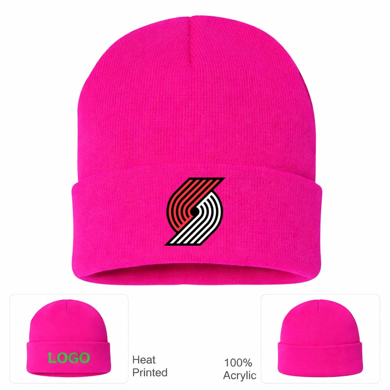 Portland Trail Blazers Hot Pink Beanie Hat