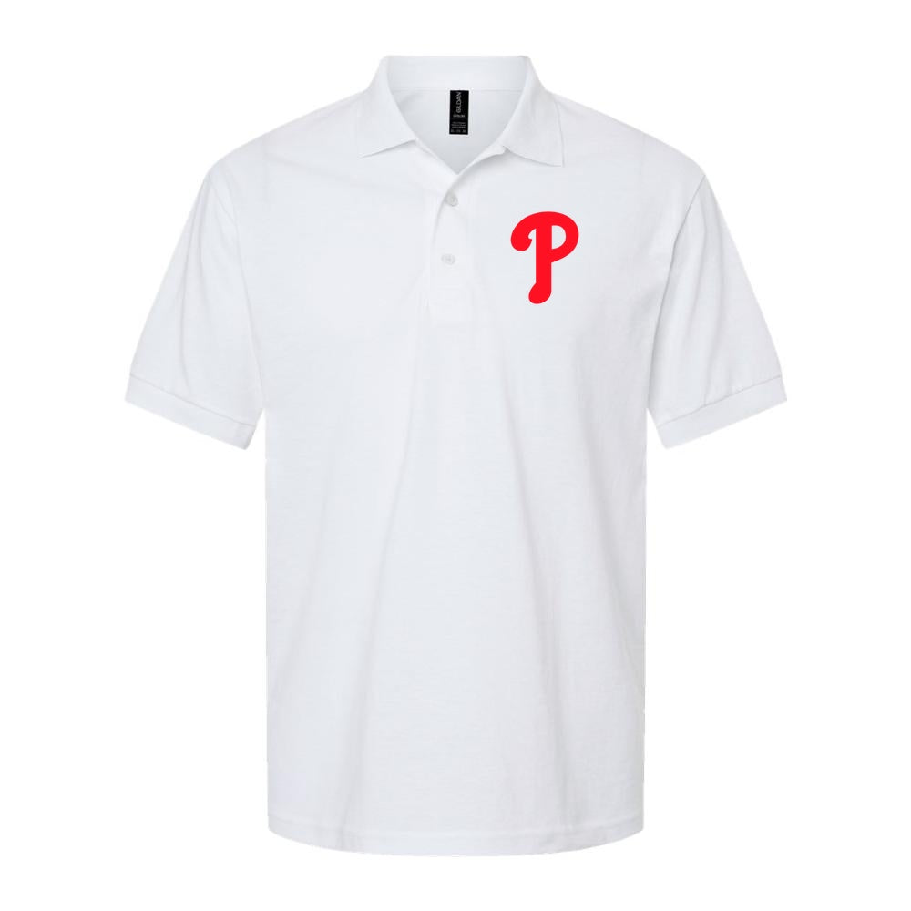 Men's Philadelphia Phillies Dry Blend Polo - White