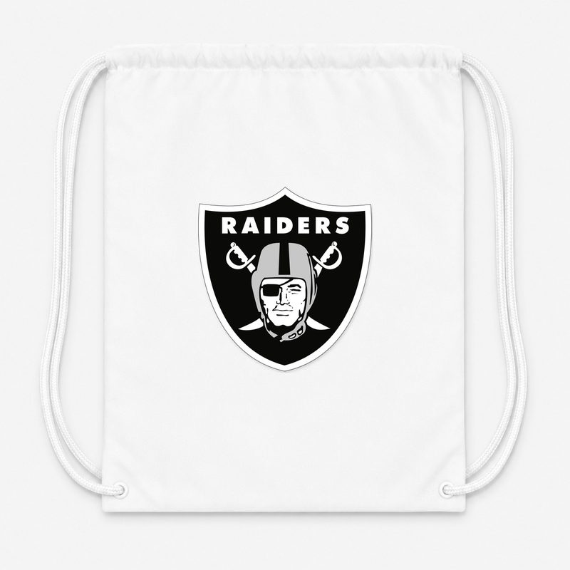 Las Vegas Raiders Drawstring Bag - White