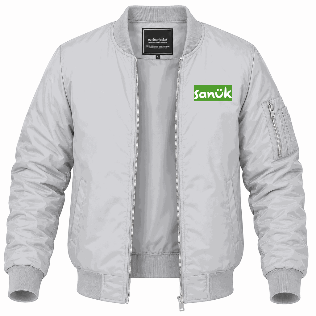 Men's Sanuk Lightweight Bomber Jacket - Gray