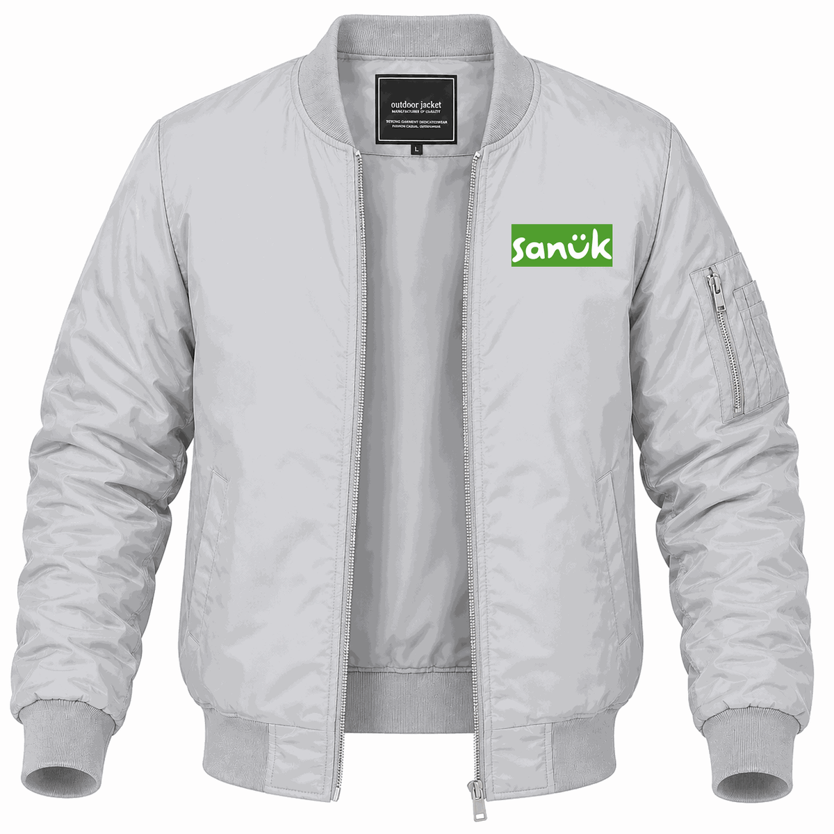 Men's Sanuk Lightweight Bomber Jacket - Gray