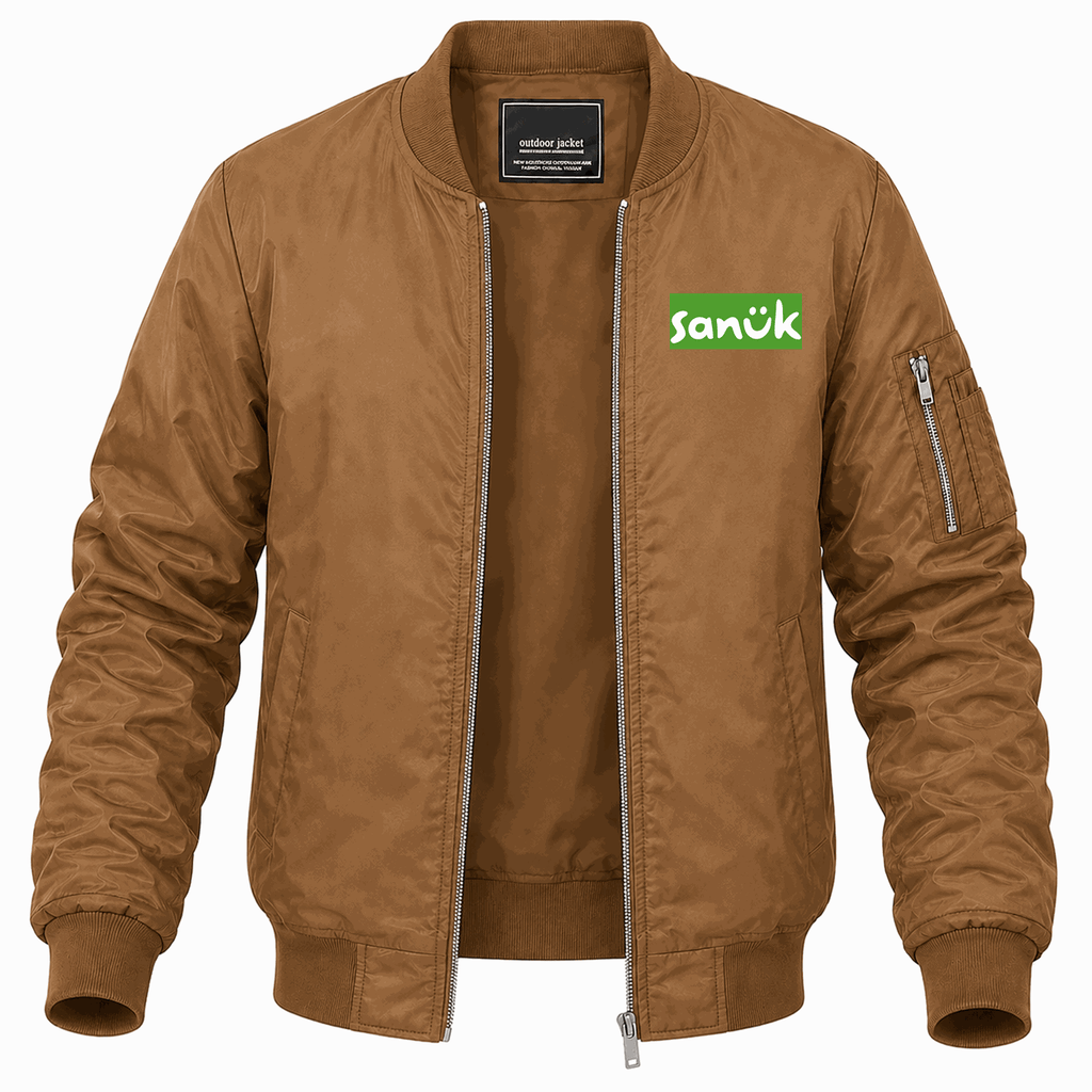 Men's Sanuk Lightweight Bomber Jacket - Brown