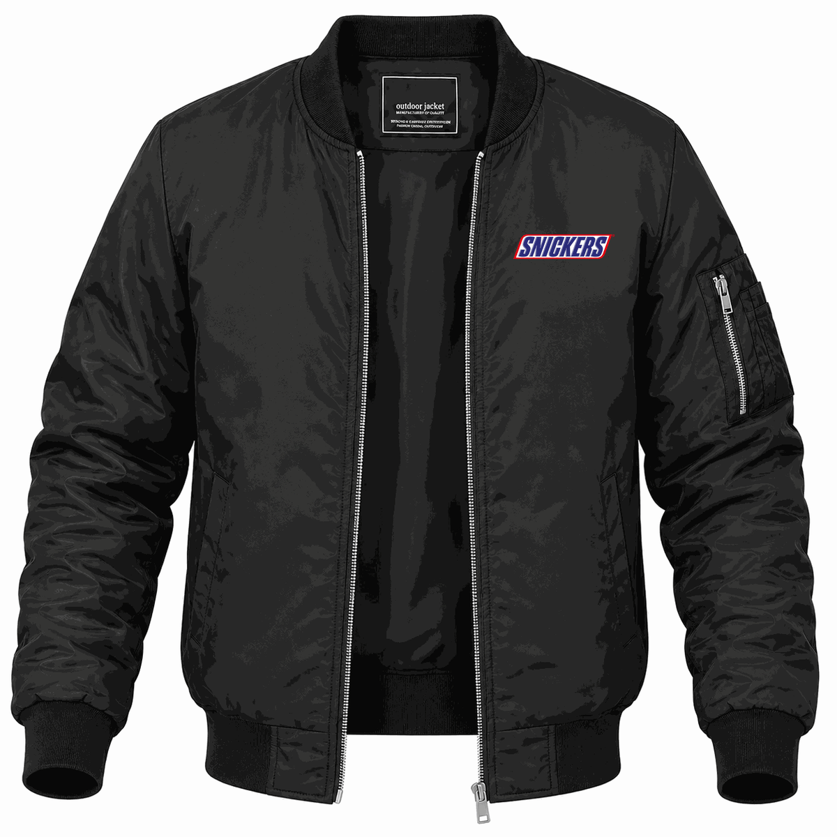 Men's Snickers Lightweight Bomber Jacket - Black