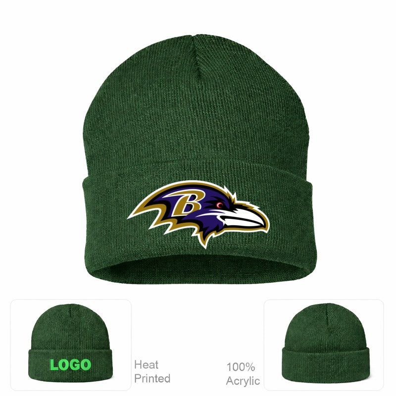 Baltimore Ravens Forest Green Beanie Hat