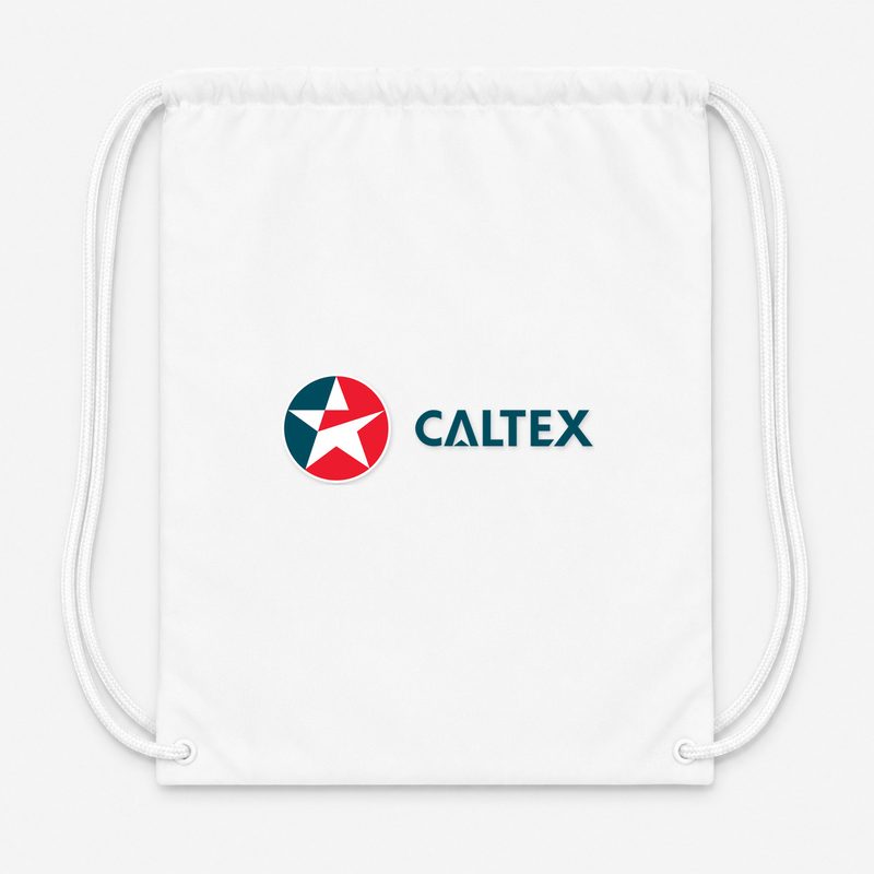 Caltex Drawstring Bag - White