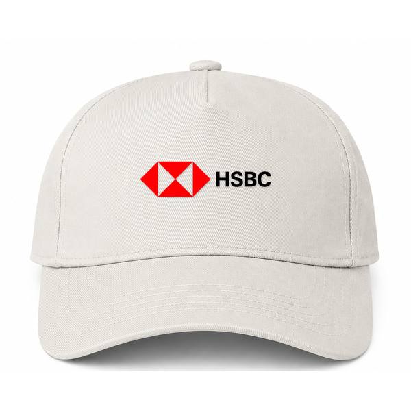 HSBC Logo Beige Dad Baseball Cap Hat
