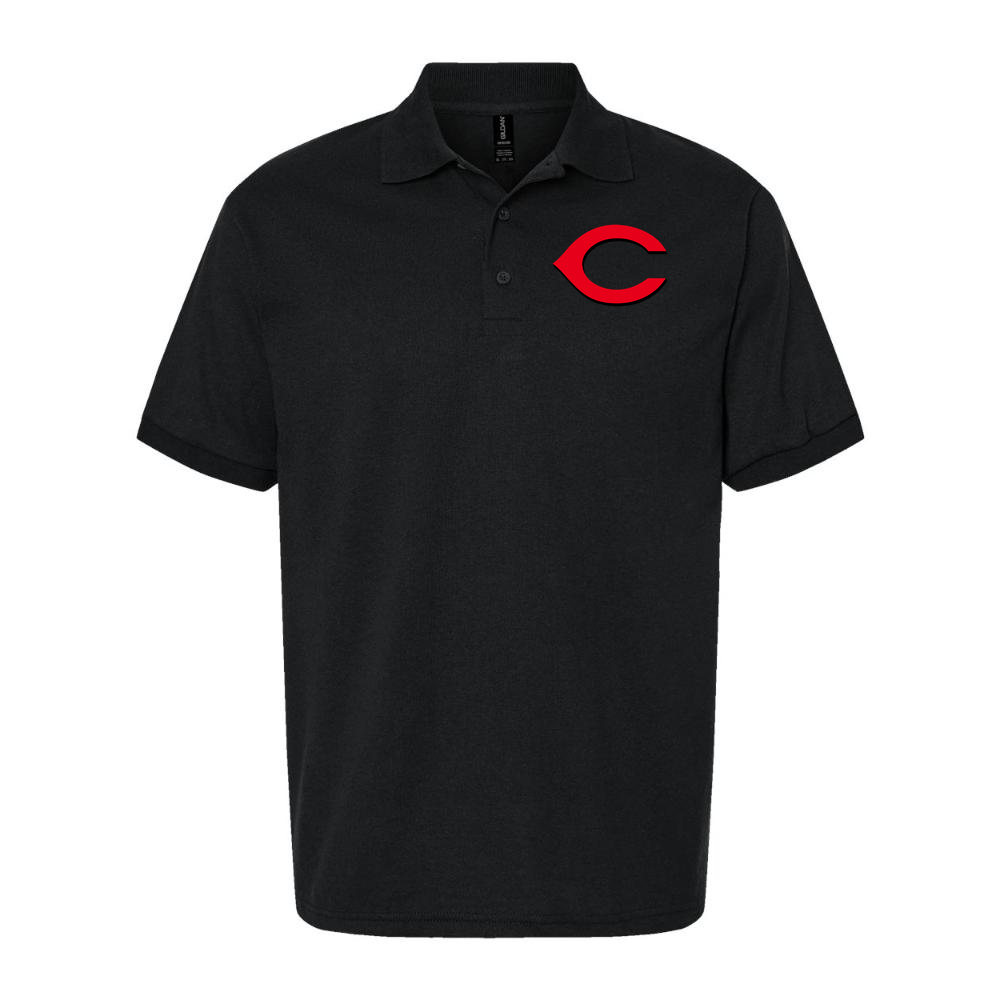 Men's Cincinnati Reds Dry Blend Polo - Black