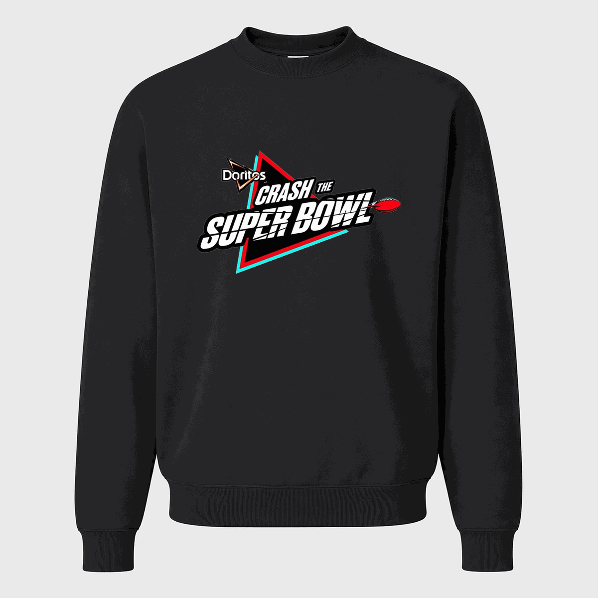 Men's Crash the Super Bowl Crewneck Sweatshirt - Black