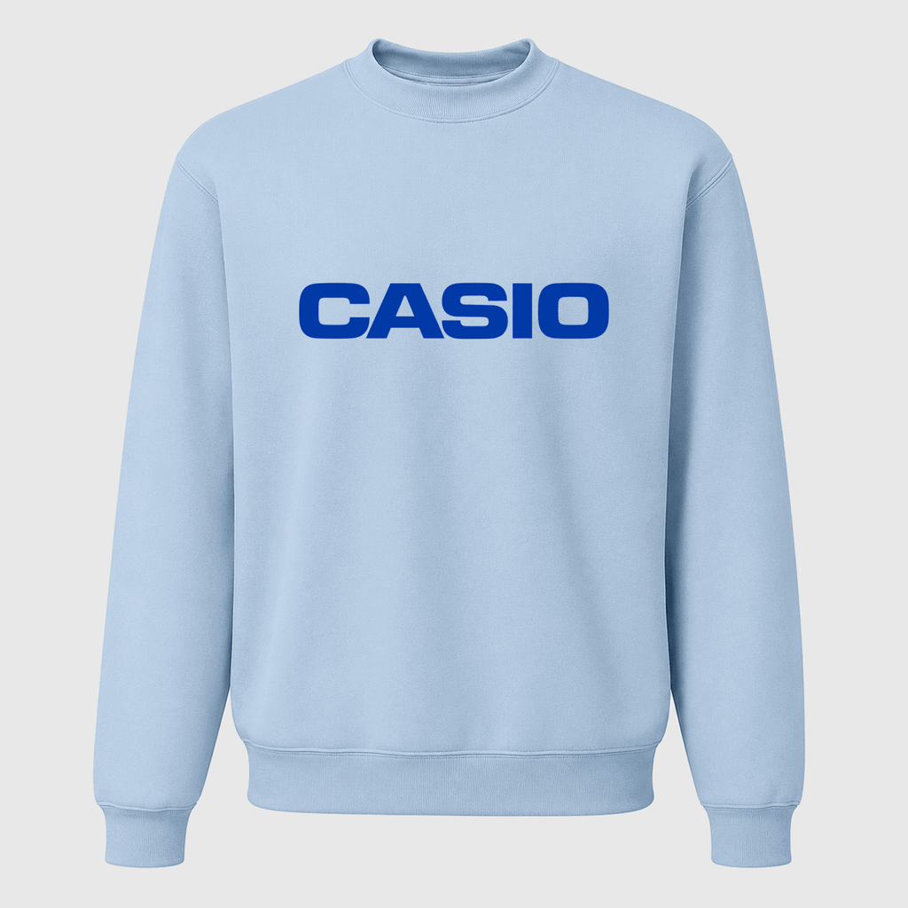 Men's Casio Crewneck Sweatshirt - Sky Blue