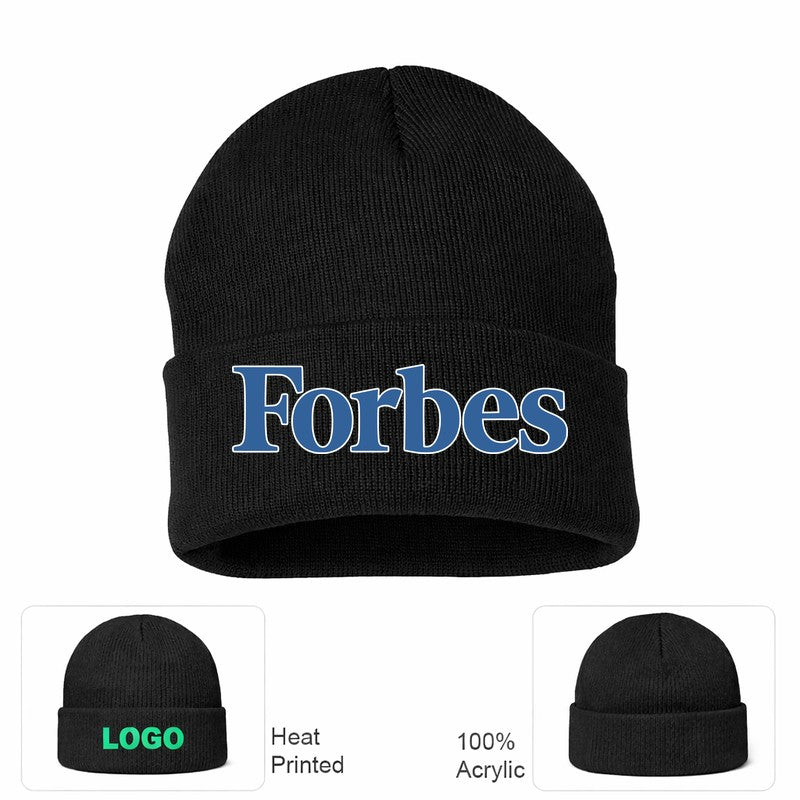 Forbes Black Beanie Hat