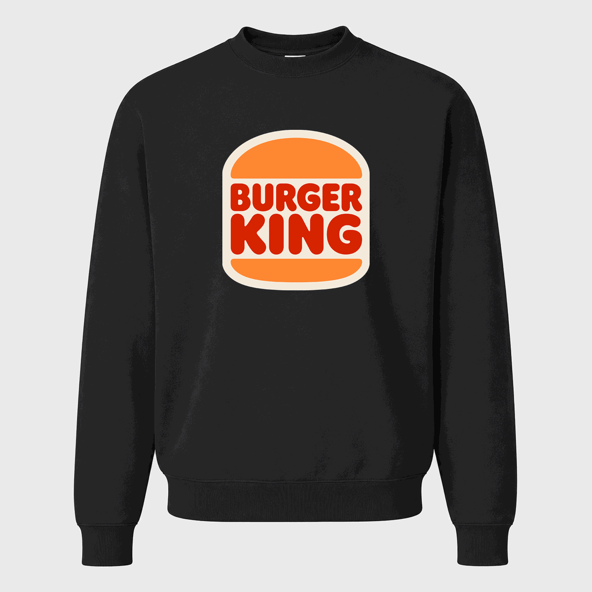 Men's Burger King Crewneck Sweatshirt - Black