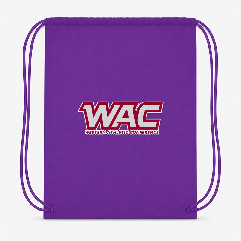 Western Athletic Conference Drawstring Bag - Purple