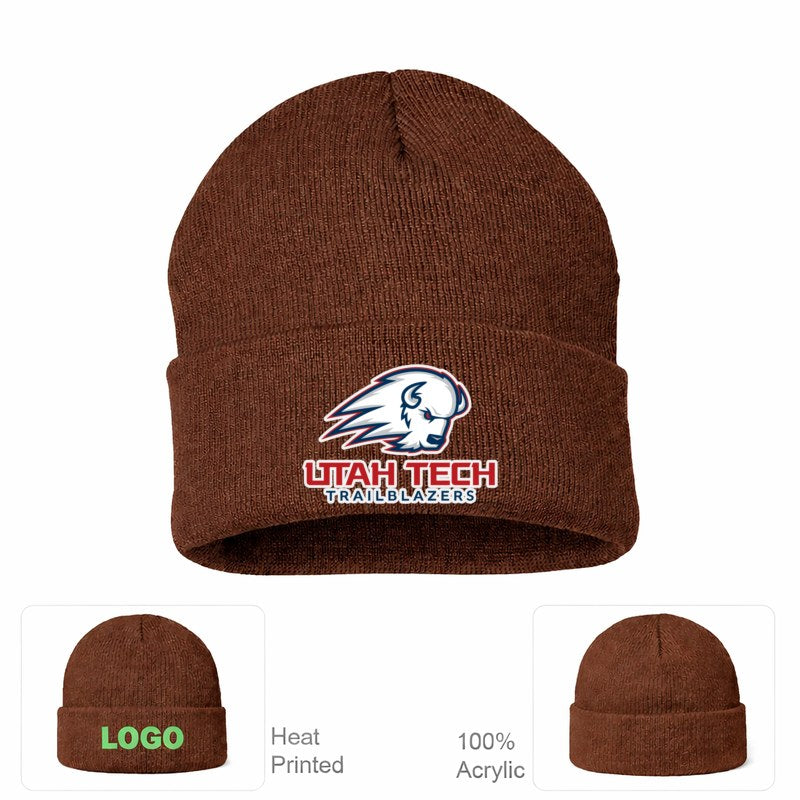 Utah Tech Trailblazers Brown Beanie Hat
