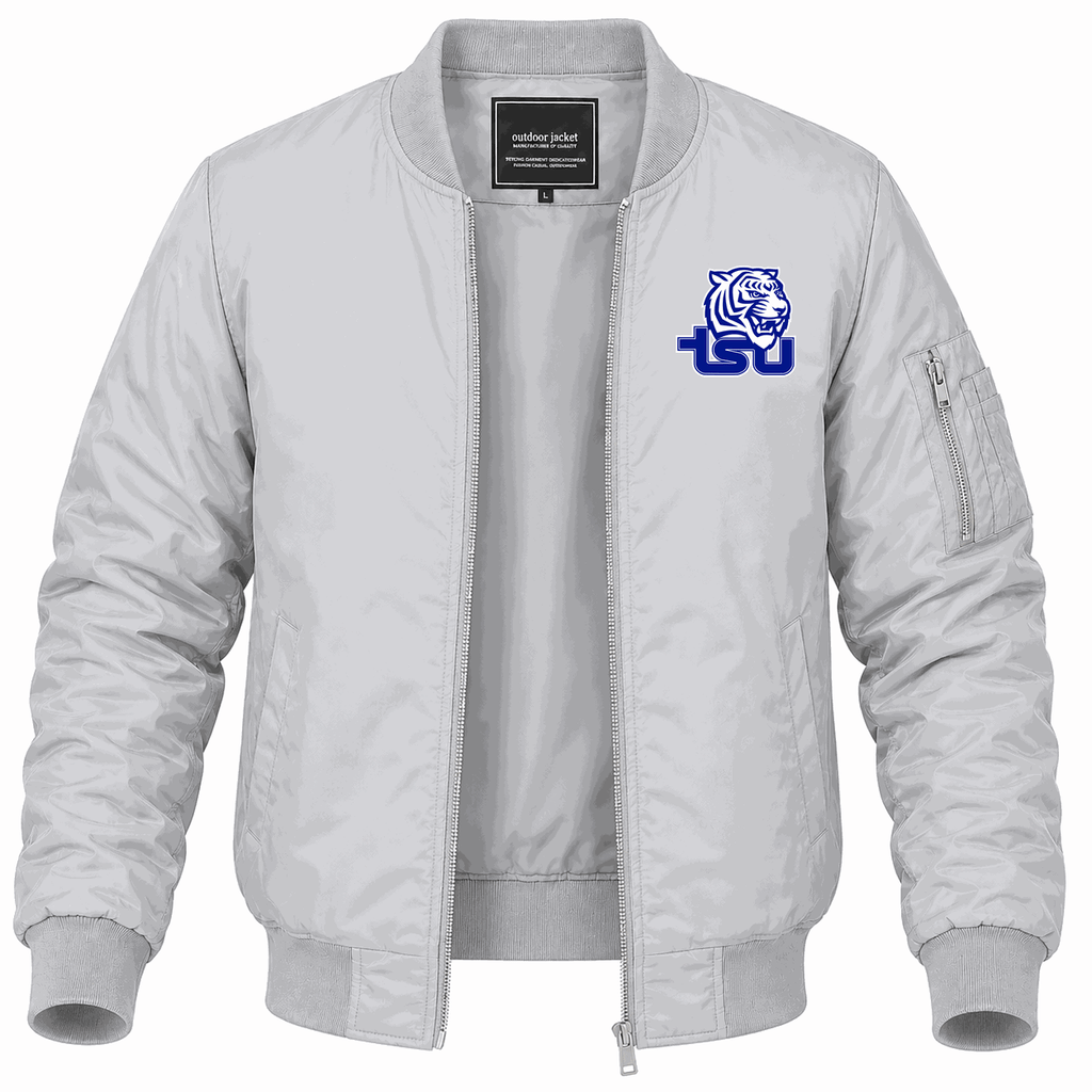 Men's Tennessee State Tigers Logo Lightweight Bomber Jacket - Gray