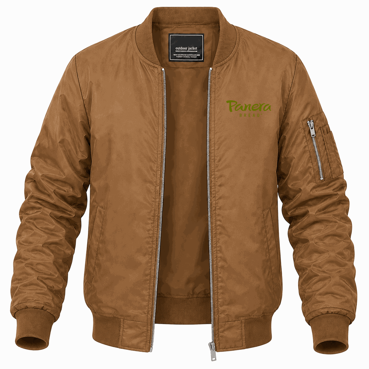 Men's Panera Bread Lightweight Bomber Jacket - Brown