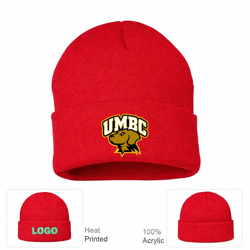 UMBC Retrievers Red Beanie Hat