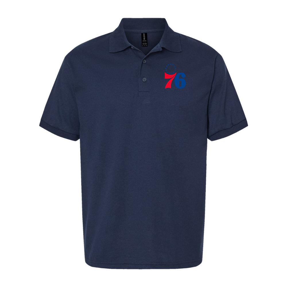 Men's Philadelphia 76ers Dry Blend Polo - Navy