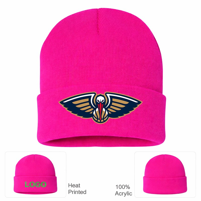 New Orleans Pelicans Hot Pink Beanie Hat
