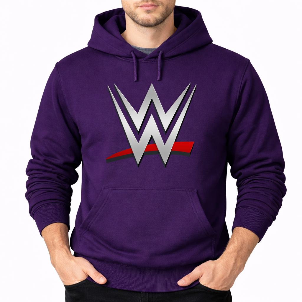 Men's WWE Wrestling Pullover Hoodie - Purple