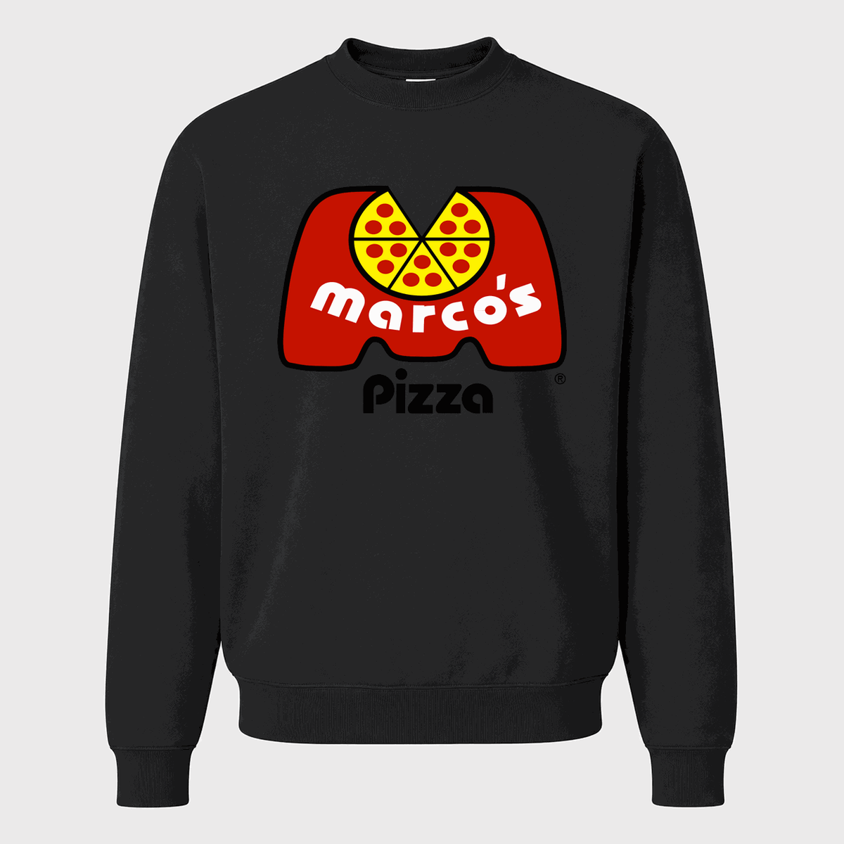 Men's Marco's Pizza Crewneck Sweatshirt - Black