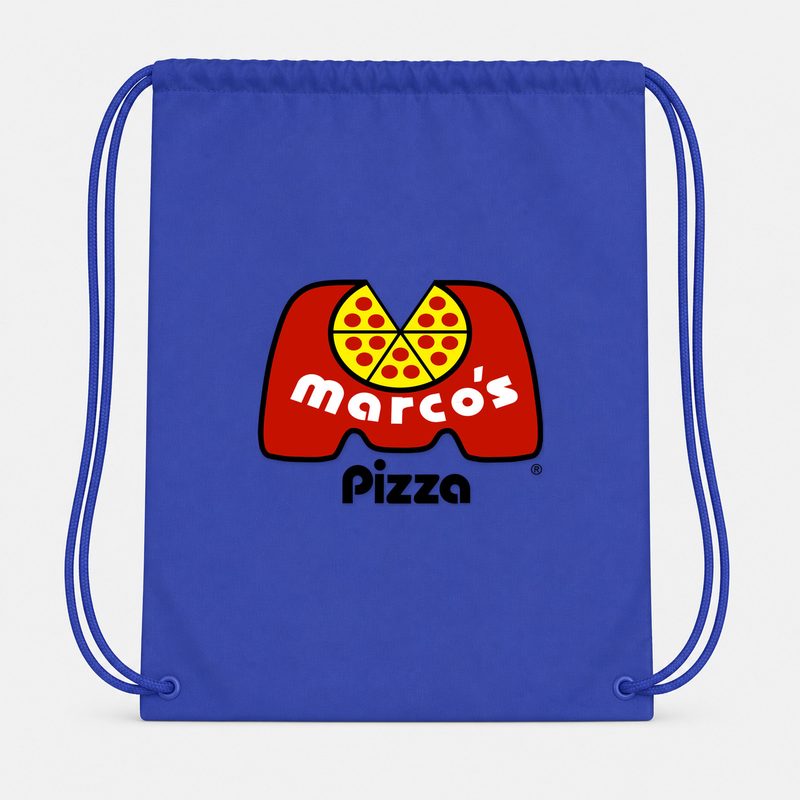 Marcos Pizza Drawstring Bag - Blue