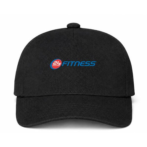 24 Hour Fitness Logo Black Dad Baseball Cap Hat
