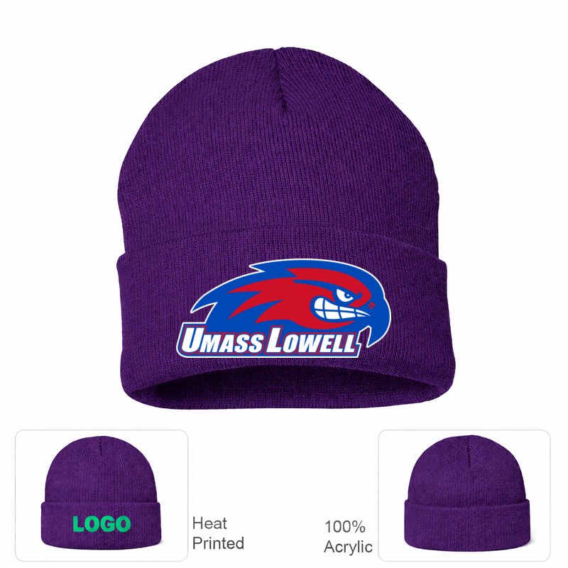 UMass Lowell River Hawks Purple Beanie Hat