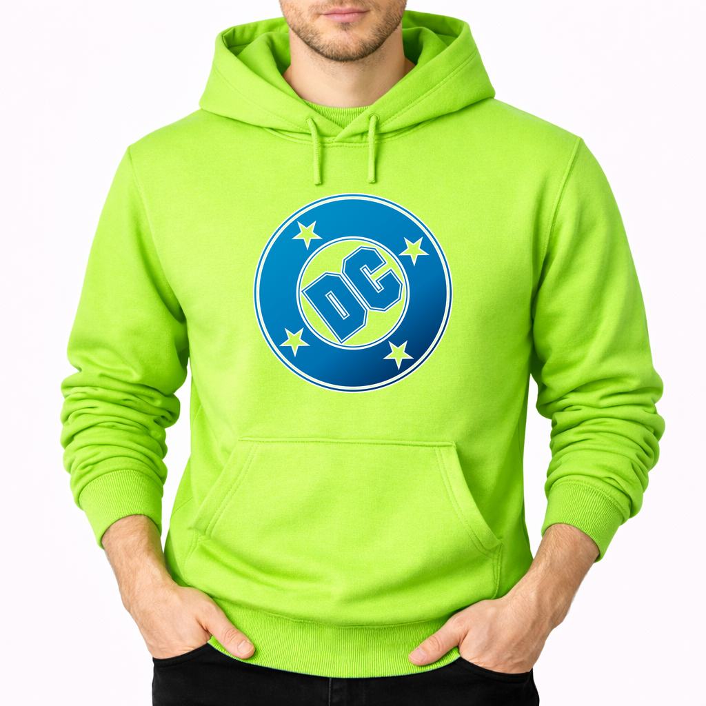 Men's DC Comics Pullover Hoodie - Lime green