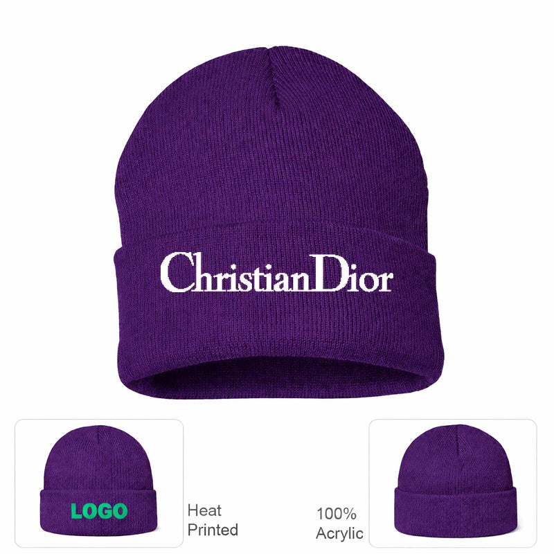 Dior Purple Beanie Hat