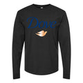 Men's Dove-logo-1536x864 Long sleeves Cotton Blend T-Shirt - Black