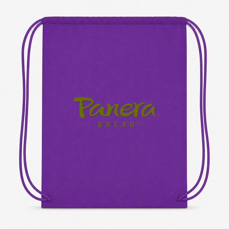 Panera Bread Drawstring Bag - Purple