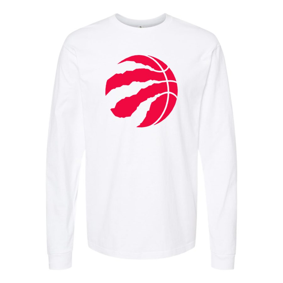 Men's Toronto Raptors Long sleeves Cotton Blend T-Shirt - White