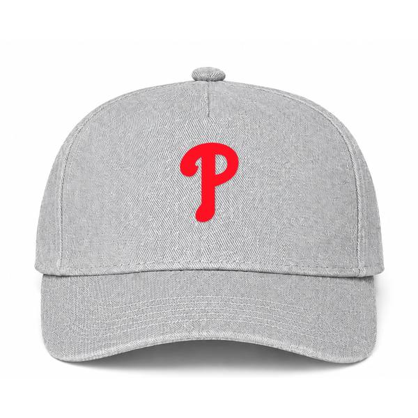 Philadelphia Phillies MLB Logo Gray Dad Baseball Cap Hat