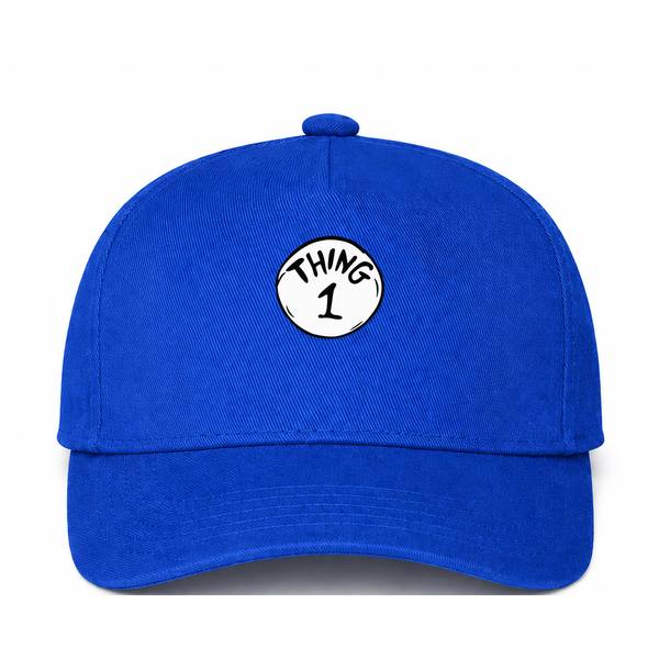 Dr. Seuss Thing 1 Logo Blue Dad Baseball Cap Hat
