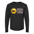 Men's Buffalo-Wild-Wings-Logo-1536x864 Long sleeves Cotton Blend T-Shirt - Black