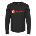 Men's Texaco-Logo-1536x864 Long sleeves Cotton Blend T-Shirt - Black