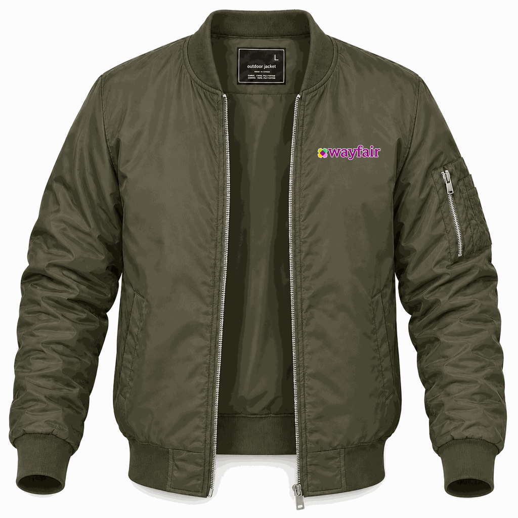Men's Wayfair Lightweight Bomber Jacket - Army Green