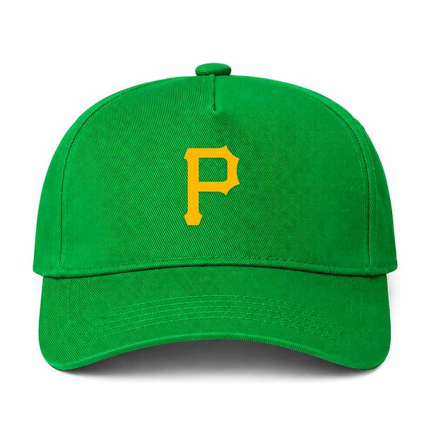 Pittsburgh Pirates MLB Logo Green Dad Baseball Cap Hat