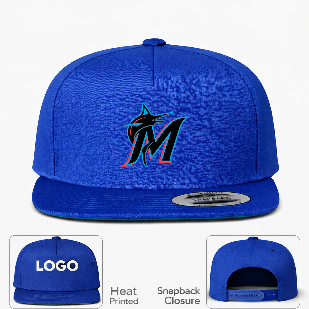 MLB Miami Marlins Snapback Hat - Blue